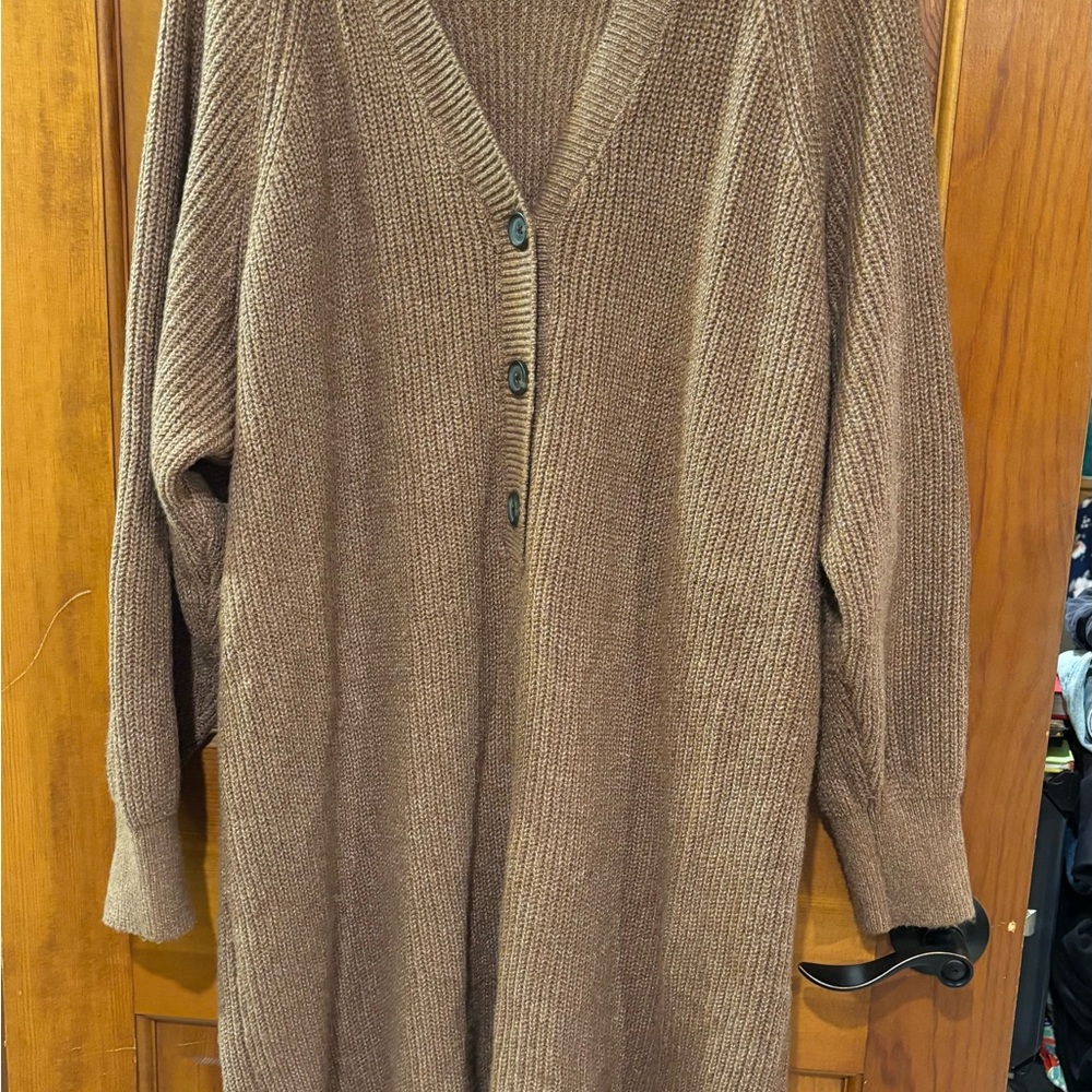 Old Navy Brown Cardigan Sweater Dress